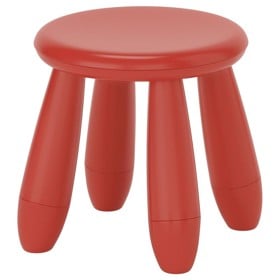 Children's stool IKEA Mammut red 30x35 cm